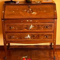 Elegante secrétaire intarsiato del ‘900