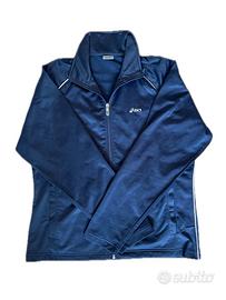 Giacca Sportiva ASICS Blu Navy con Zip