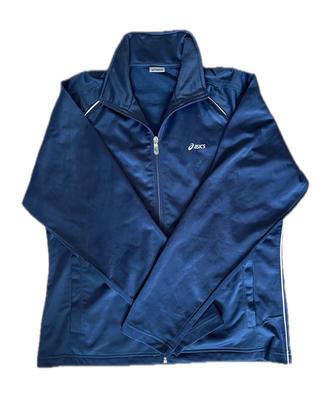 Giacca Sportiva ASICS Blu Navy con Zip