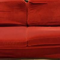 Divano MARCO DELLA PRIULA - Velluto Rosso - Made i