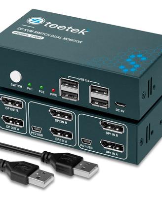 KVM Switch DisplayPort Dual Monitor