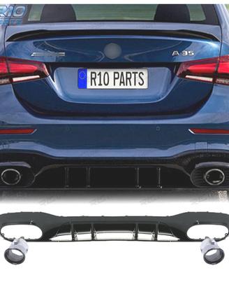 DIFFUSORE MERCEDES CLASSE A V177 SEDAN 18- LOOK A3