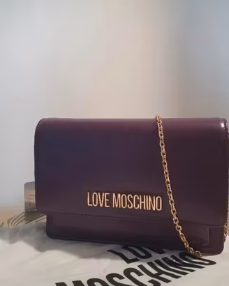 Love Moschino borsa clutch a tracolla viola