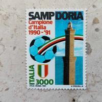 Francobollo Sampdoria 1990/91