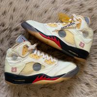 Jordan 5 off white sail(taglia 41)