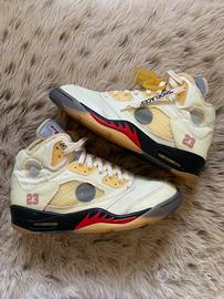 Jordan 5 off white sail(taglia 41)