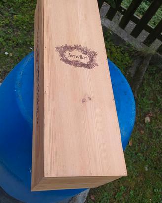 Cassetta vino in legno