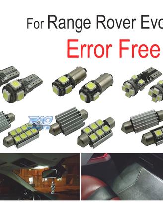 KIT 10 LAMPADE LED INTERNE PER LAND ROVER EVOQUE 1