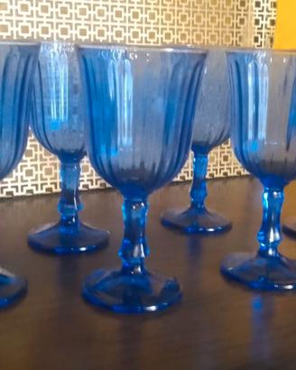 Set 6 calici blu Crisal Glass Belém – con scatola