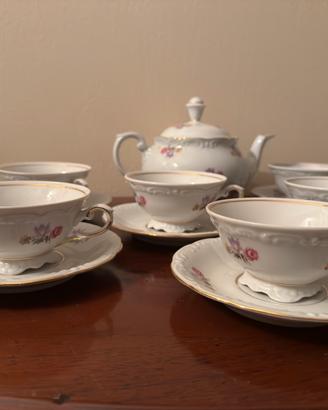 Servizio da tè vintage porcellana tedesca VEB