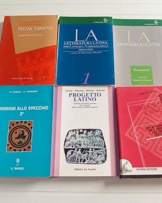 Lotto di sei libri di latino nuovi.