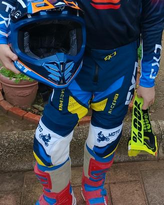 abbigliamento motocross bambino 8/9 anni