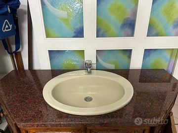 Lavabo + piano in marmo