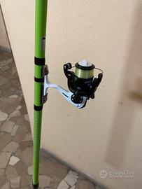 Kit Pesca Trota Torrente Canna Teleregolabile 5M