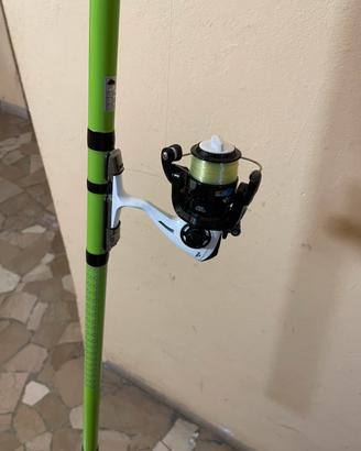 Kit Pesca Trota Torrente Canna Teleregolabile 5M