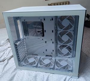 Case Magnumgear Neo Qube 2 Bianco + 9 ventole argb