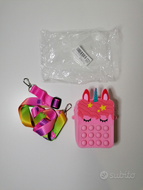 Borsa unicorno bimba con tracolla