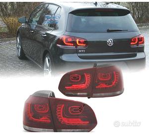FANALI VOLKSWAGEN VW GOLF 6 08-12 LED ROSSO CHIARO
