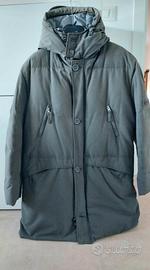 Bull&Bear Giaccone vera piuma uomo verde 
