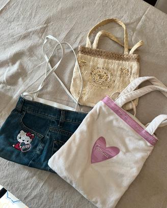 Borse da bimba in jeans e tessuto