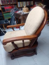 coppia poltrone in legno