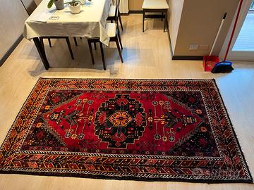 Tappeto persiano annodato a mano con certificato