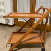 Foppapedretti Sprint Carrello Portavivande, Noce