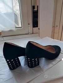 scarpe decollete camoscio