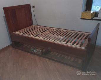 Letto singolo in puro ciliegio