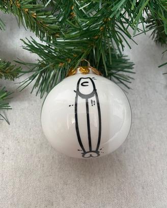 Pallina palla di Natale da collezione acciuga