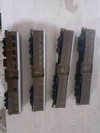 lotto 2 carrozze ferroviarie h0 fs corbellini 