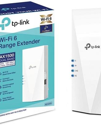 TP-Link RE500X Ripetitore Wi-Fi 6 AX1500Mbps, Dual