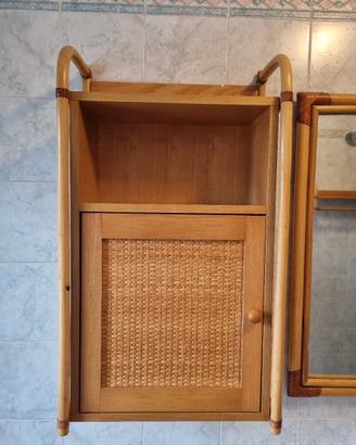 arredo bagno in giunco e legno della Gervasoni
