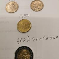 4 monete vecchio Conio Italia