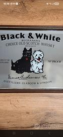 Specchio pubblicitario Black & White scotch Whisky