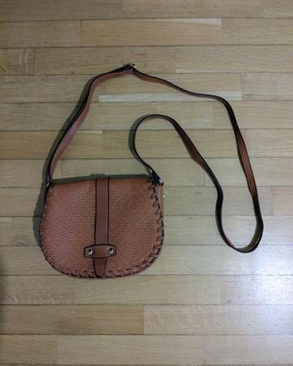 Borsa Tracolla s.Oliver Marrone Intrecciata