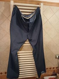 PANTALONI slim tessuto operato