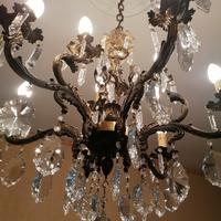 Lampadario a gocce vintage