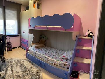 Cameretta con letto a castello