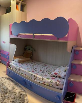Cameretta con letto a castello