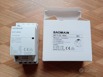 CONTATTORE 4 Poli NC. 25A.220V. Baomain