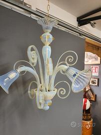 lampadario in vetro di murano 