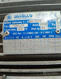 Motore elettrico Mec 90 trifase B14