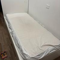 Letto singolo ikea con doppia cassettiera materass