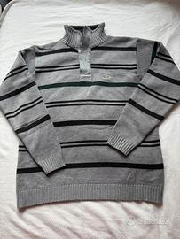 Maglione Lacoste con zip e collo alto