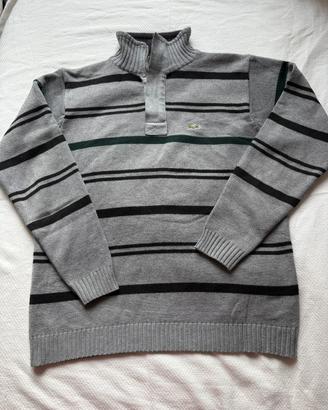 Maglione Lacoste con zip e collo alto