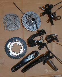 Shimano XT 2x10 gruppo e ricambi vari MTB