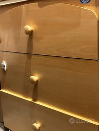 Fasciatoio Pali con cassettira e vascetta