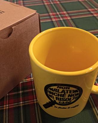 Tazza, mug Feltrinelli IBS gialla con decoro