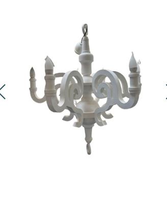 Lampadario Paper Chandelier bianco